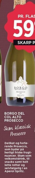 MENY BORGO DEL COL ALTO PROSECCO tilbud