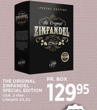 MENY THE ORIGINAL ZINFANDEL SPECIAL EDITION tilbud