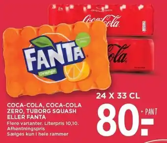 MENY Coca-cola 24 x 33 cl - flere varianter tilbud