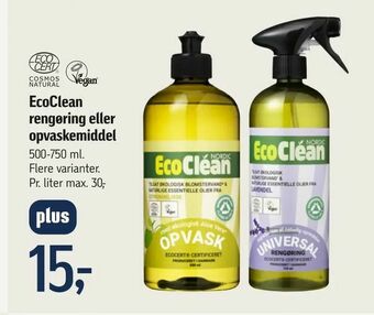 Føtex EcoClean rengøring eller opvaskemiddel tilbud