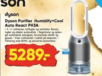 Bilka Dyson purifier humidify+cool auto react ph3a tilbud