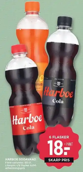 MENY Harboe sodavand 50 cl - 6 flasker tilbud