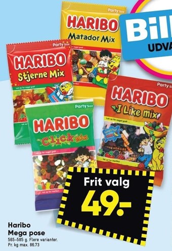 Bilka Haribo mega pose tilbud