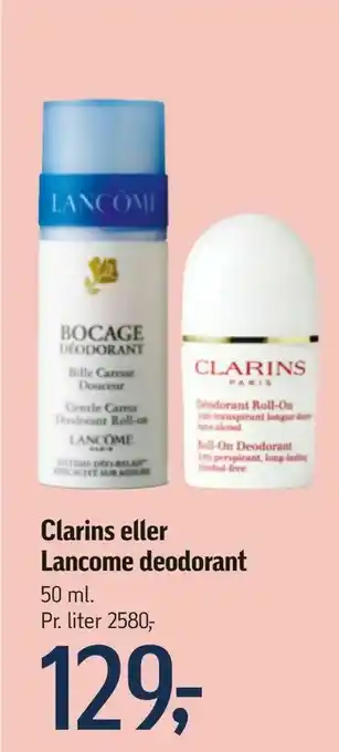 Clarins eller Lancome deodorant