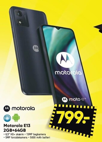 Bilka Motorola e13 2gb+64gb tilbud