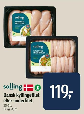 Føtex Dansk kyllingefilet eller -inderfilet tilbud
