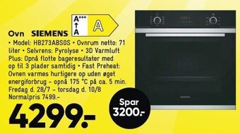 Bilka Siemens ovn tilbud