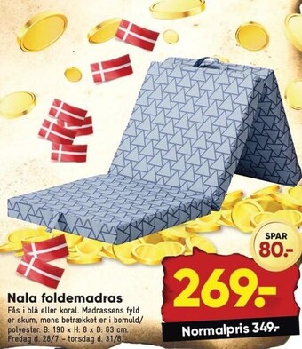 Bilka Nala foldemadras tilbud