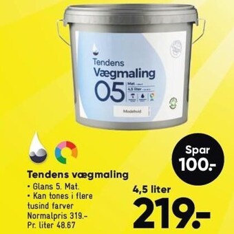 Bilka Tendens vægmaling tilbud