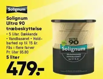 Bilka Solignum ultra 90 træbeskyttelse tilbud