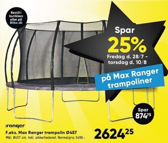 Max ranger trampolin ø457