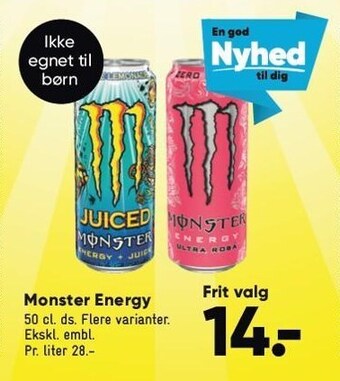 Bilka Monster energy tilbud