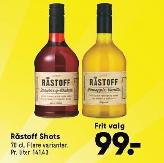 Bilka Råstoff shots tilbud