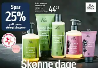Føtex Urtekram økologisk hudpleje tilbud