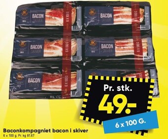 Bilka Baconkompagniet bacon i skiver tilbud