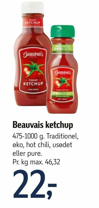 Føtex Beauvais ketchup tilbud