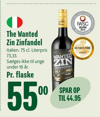 Min Købmand The Wanted Zin Zinfandel tilbud
