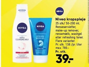 Bilka Nivea kropspleje tilbud