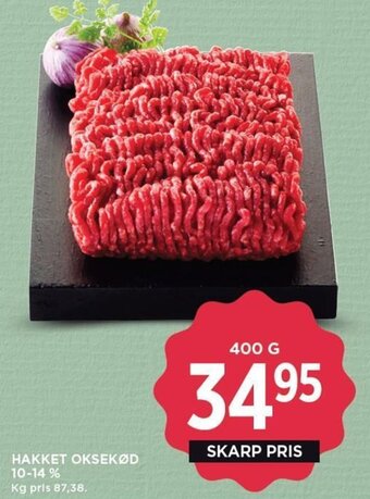 MENY HAKKET OKSEKØD 10-14 % tilbud