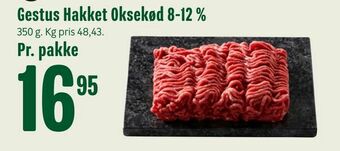 Min Købmand Gestus Hakket Oksekød 8-12 % tilbud