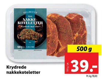 Lidl Krydrede nakkekoteletter tilbud