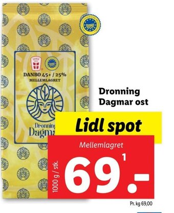 Lidl Dronning Dagmar ost tilbud