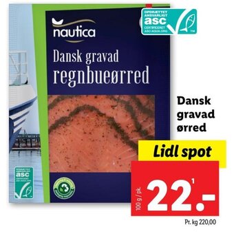 Lidl Dansk gravad ørred tilbud