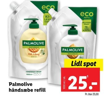 Lidl Palmolive håndsæbe refill tilbud