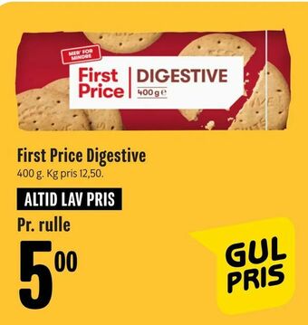 Min Købmand First Price Digestive tilbud