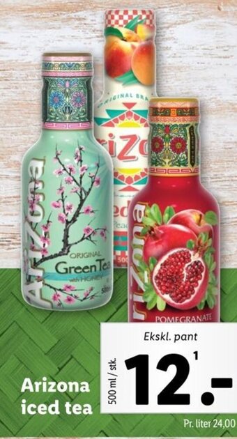 Lidl Arizona iced tea tilbud