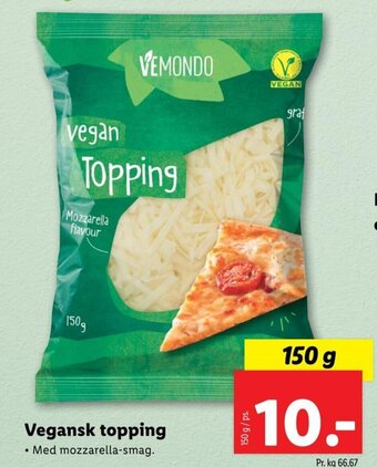 Lidl Vegansk topping tilbud