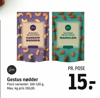 SPAR Gestus nødder tilbud