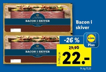 Lidl Bacon i skiver tilbud