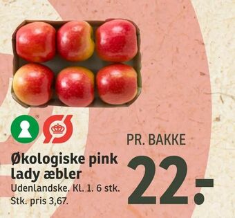 SPAR Økologiske pink lady æbler tilbud
