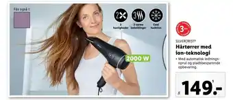 Lidl SILVERCRESTⓇ Hårtørrer med ion-teknologi tilbud