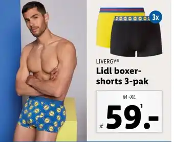 Lidl LIVERGY® Lidl boxer-shorts 3-pak tilbud