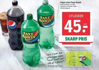 SPAR Pepsi eller Faxe Kondi tilbud