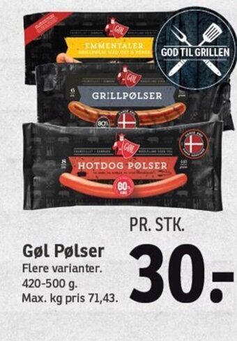 SPAR Gøl Pølser tilbud