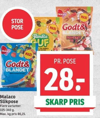 SPAR Malaco Slikpose tilbud