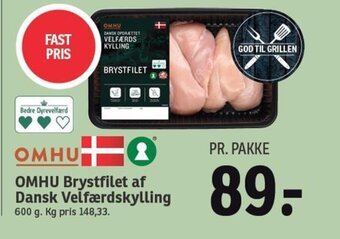 SPAR OMHU Brystfilet af Dansk Velfærdskylling tilbud