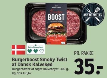 SPAR Burgerboost Smoky Twist af Dansk Kalvekød tilbud