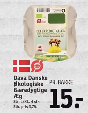 SPAR Dava Danske Økologiske PR. BAKKE Bæredygtige Æg tilbud