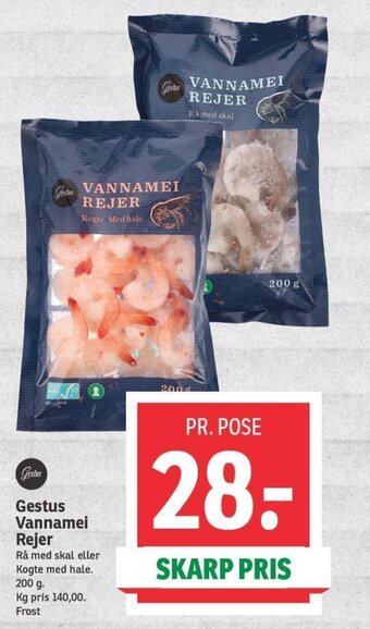 SPAR Gestus Vannamei Rejer tilbud