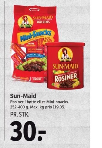 SPAR Sun-Maid tilbud