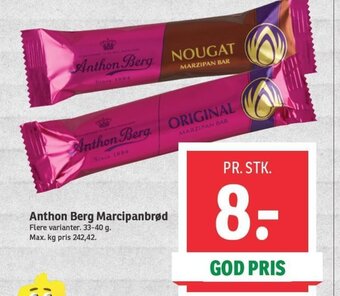 SPAR Anthon Berg Marcipanbrød tilbud