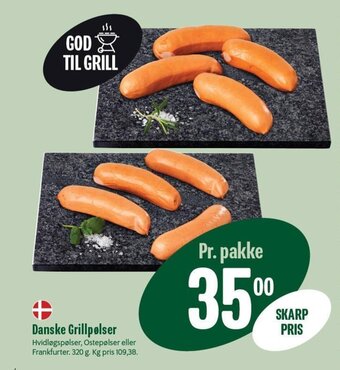 Min Købmand Danske Grillpølser tilbud