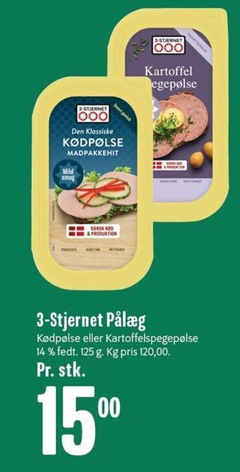 Min Købmand 3-Stjernet Pålæg tilbud