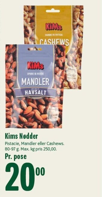 Min Købmand Kims Nødder tilbud