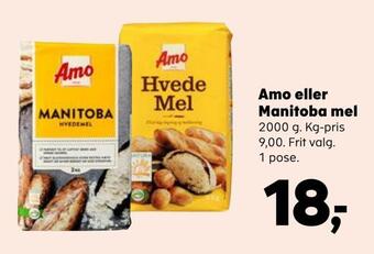 Kvickly Amo eller manitoba mel tilbud