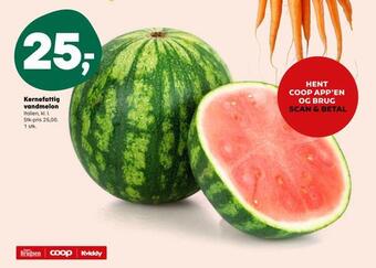Kvickly Kernefattig vandmelon tilbud
